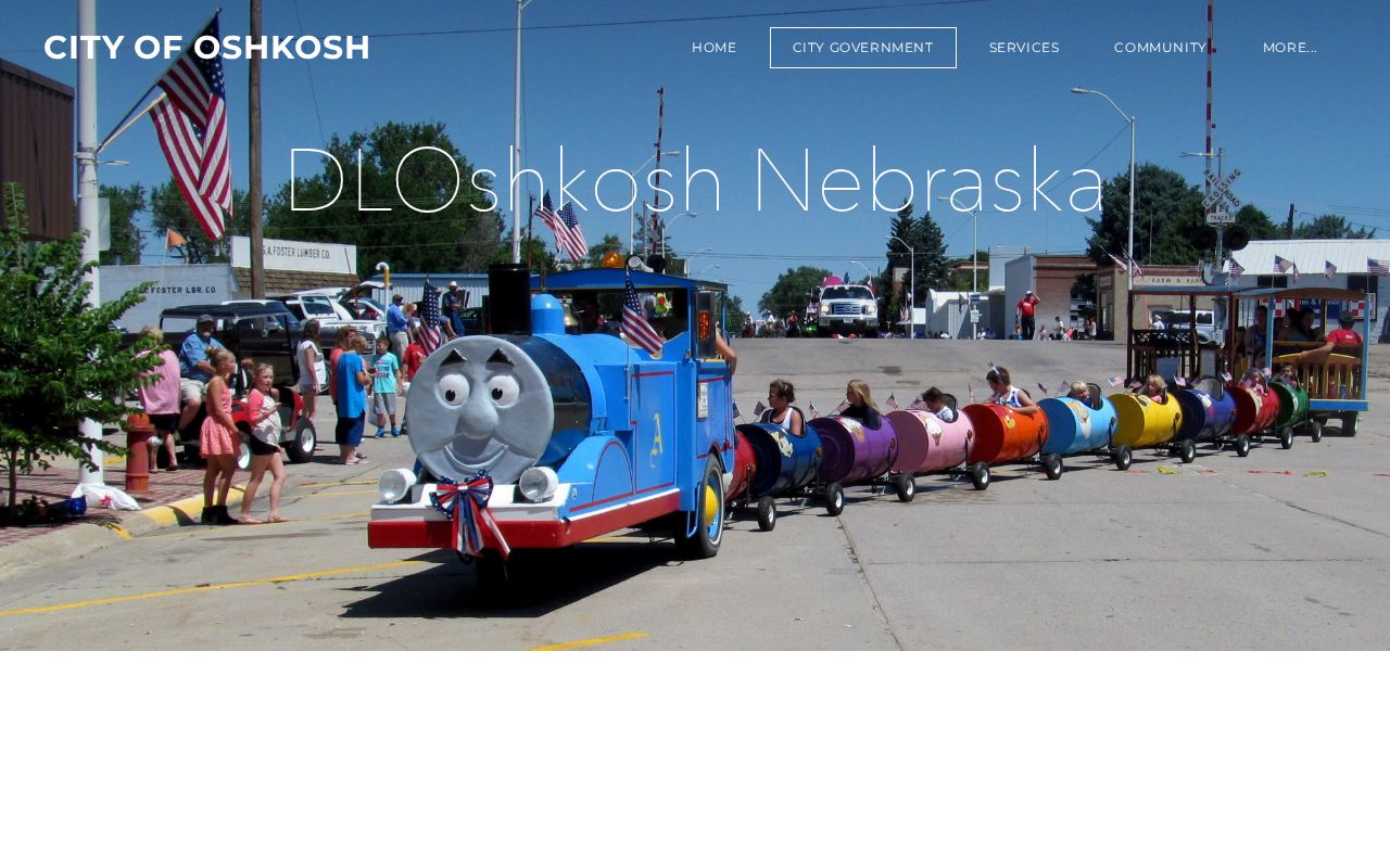Oshkosh city administrative records source for Garden County booking-record routing
